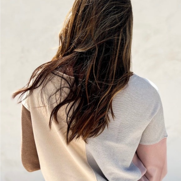 NWT oversized Fate Color block Swestshirt - Picture 4 of 9